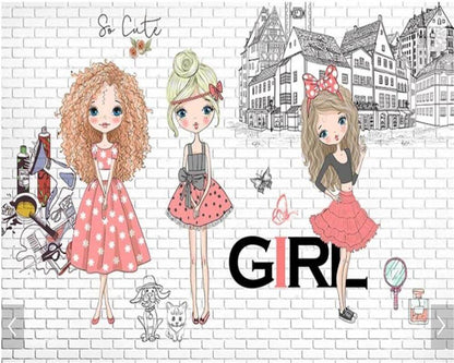 Fashion Girl Tooling Wallpaper - NOFRAN