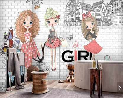 Fashion Girl Tooling Wallpaper - NOFRAN