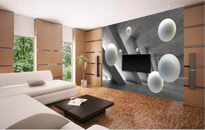 Floating Balls Wall Mural Wallpaper - NOFRAN