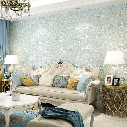 Floral Embossed Mural Wallpaper - NOFRAN