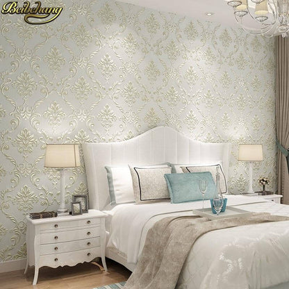 Floral Embossed Mural Wallpaper - NOFRAN