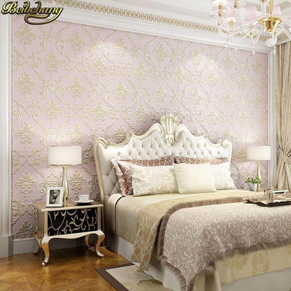 Floral Embossed Mural Wallpaper - NOFRAN