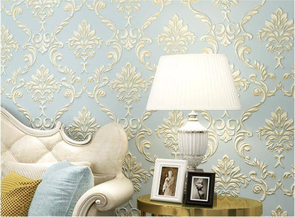 Floral Embossed Mural Wallpaper - NOFRAN