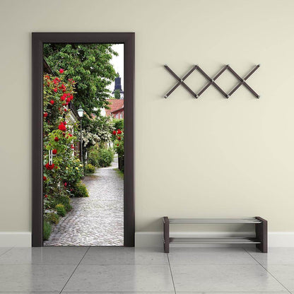 Flower Door Sticker, Self Adhesive - NOFRAN