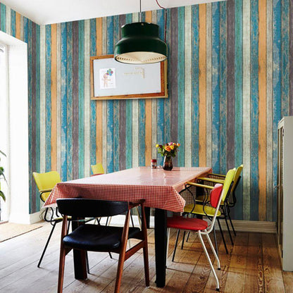 Wood Brick Mural Wallpaper - NOFRAN