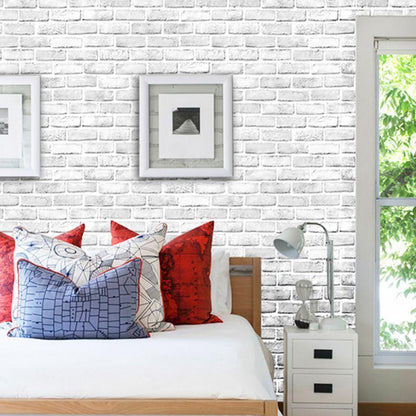 Wood Brick Mural Wallpaper - NOFRAN