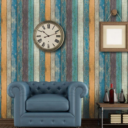 Wood Brick Mural Wallpaper - NOFRAN